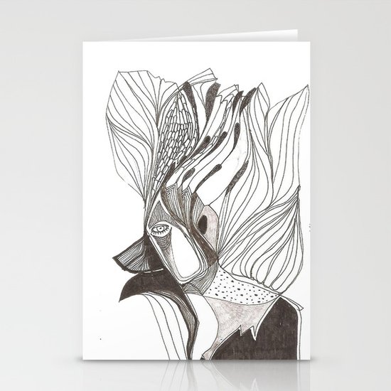 EL hombre pájaro Stationery Cards