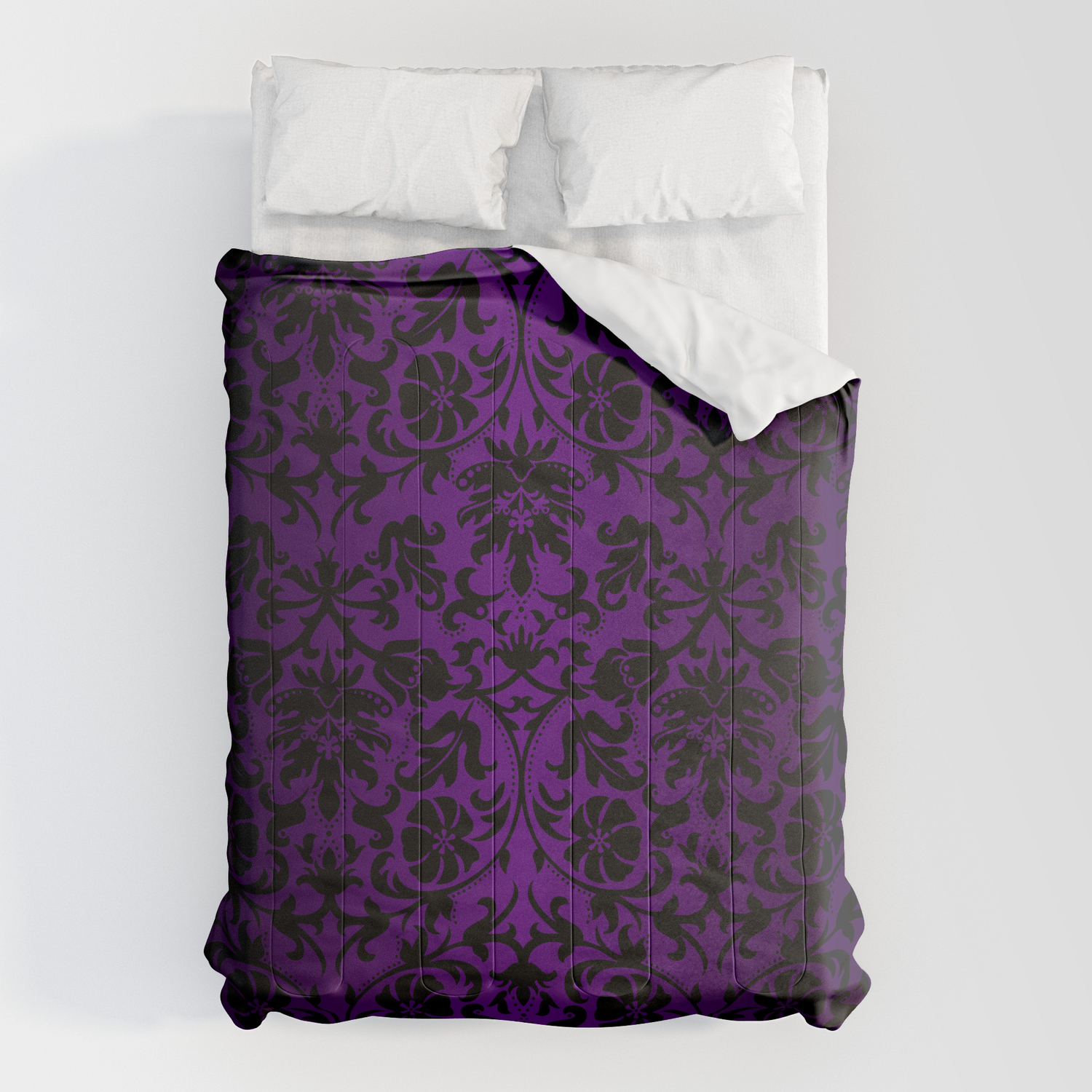 Purple And Black Damask Pattern Design Comforters By Donnasiegrist Society6 This page contains affiliate links. purple and black damask pattern design comforters by donnasiegrist