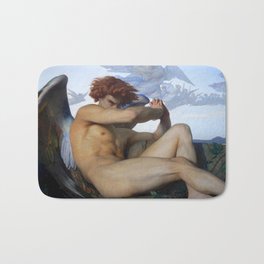 FALLEN ANGEL - ALEXANDRE CABANEL Bath Mat | Gay, Religion, Fly, Wings, Angels, Jesus, Painting, Retro, Sin, Vintage 