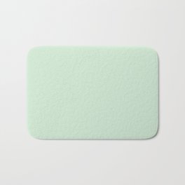 Pastel Pale Spring Green Solid Color Parable to Minty Fresh 6002-7A by Valspar Bath Mat