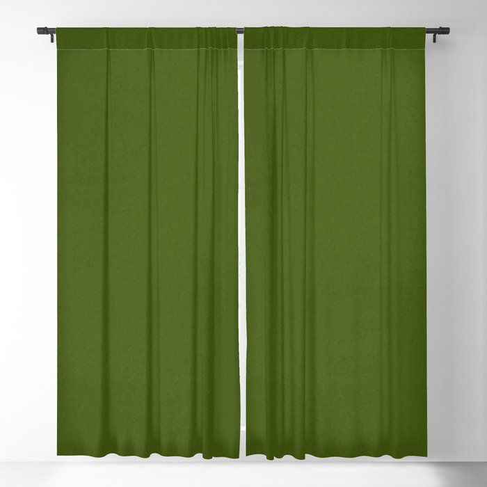 Green boho design Blackout Curtain