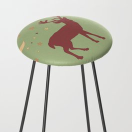 Woodsy Buck Counter Stool