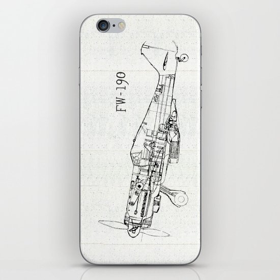 FW - 190 ( B & W) iPhone & iPod Skin