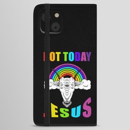 Not Today Jesus iPhone Wallet Case