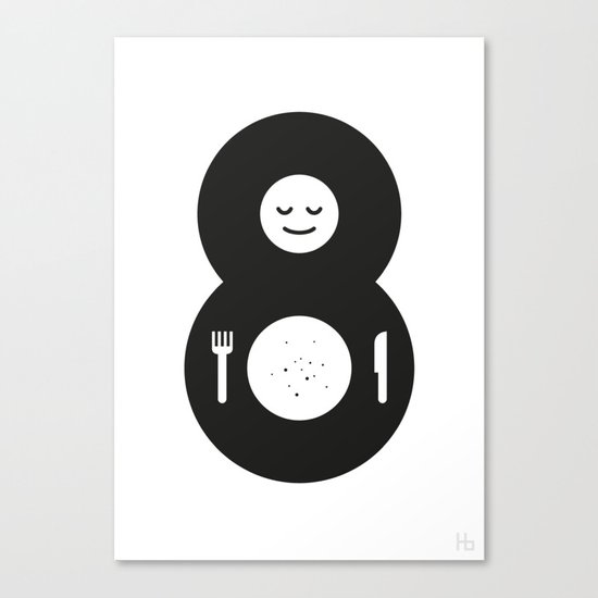 Just Eight Canvas Print
