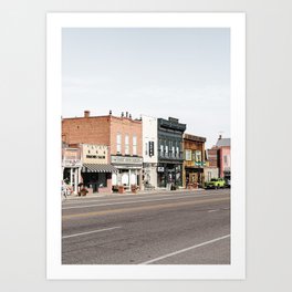 Vintage American Town Photo Print | Streets Of Panguitch Utah Photo Art | Color Travel Photography Art Print