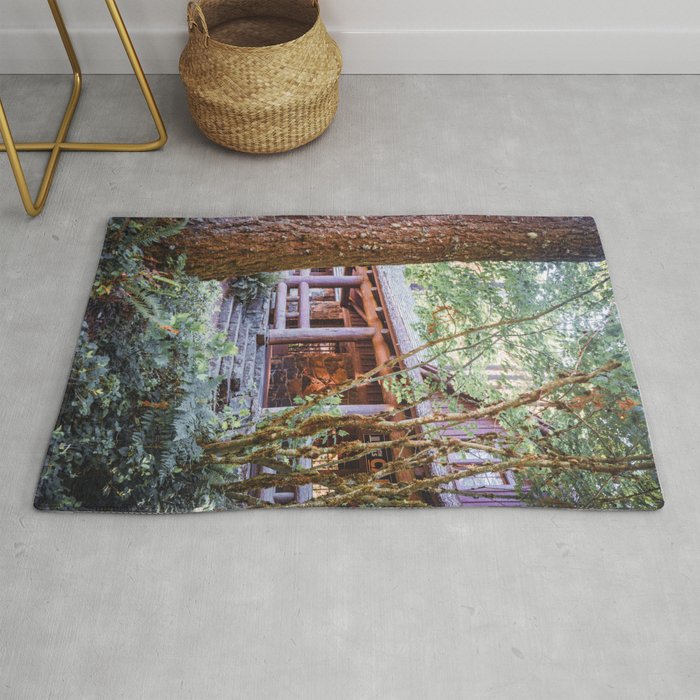 Rustic Forest | Oregon Nature | Travel Photography Rug