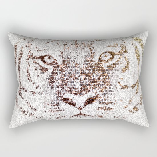 The Intellectual Tiger Rectangular Pillow