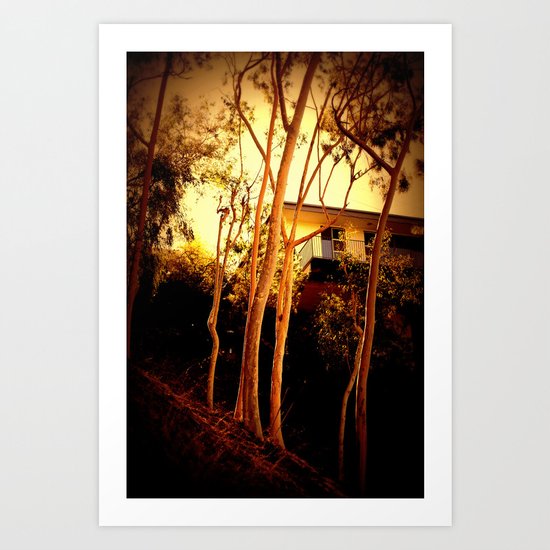 sunset mystery Art Print
