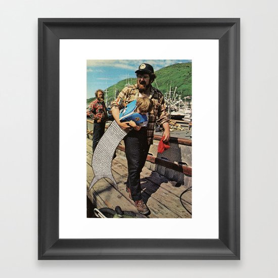 The Life and Death of the Fisherman's son. Framed Art Print