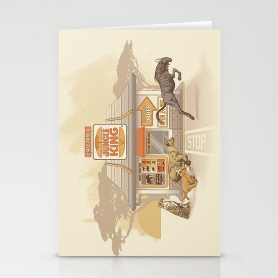 Fast Food (Jungle King) Stationery Cards