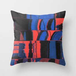 Red and blue II Throw Pillow