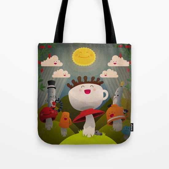 Jolly Coffeesburg (Soy, venti, vanilla latte, sugar-free) Tote Bag