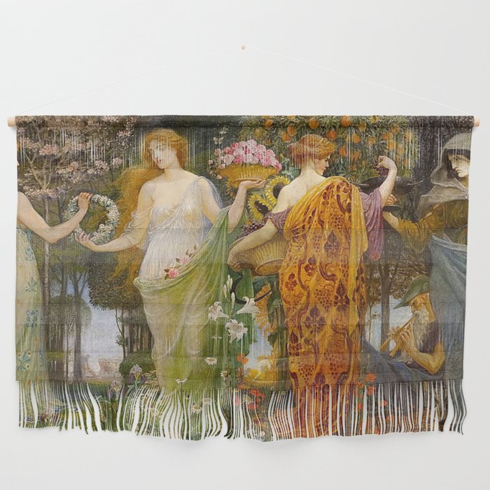 A Masque of Four Seasons by Walter Crane Wall Hanging