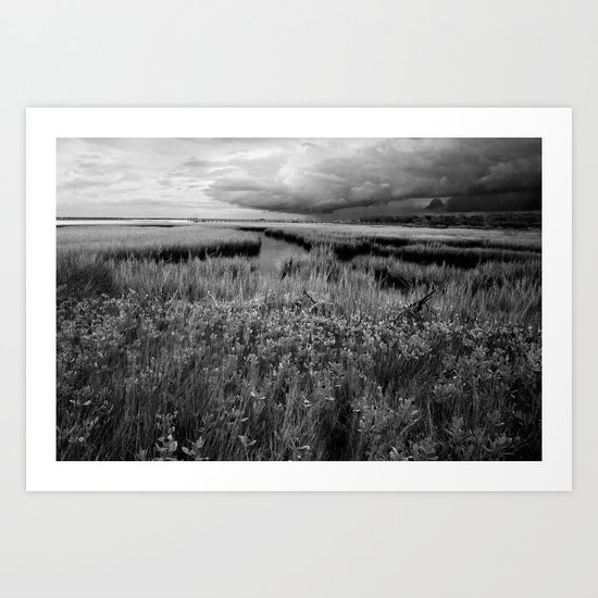 Storm Head Over the Intracoastal Waterway Art Print