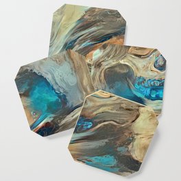 Sand Storm Ghost | AI-Generated Art Coaster