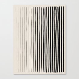 Black Vertical Lines Canvas Print