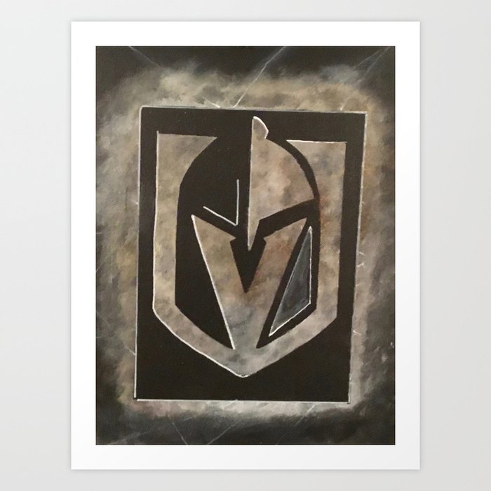 Vegas Golden Knights Logo 5 19 Art Print By Genest Hockey Art Society6