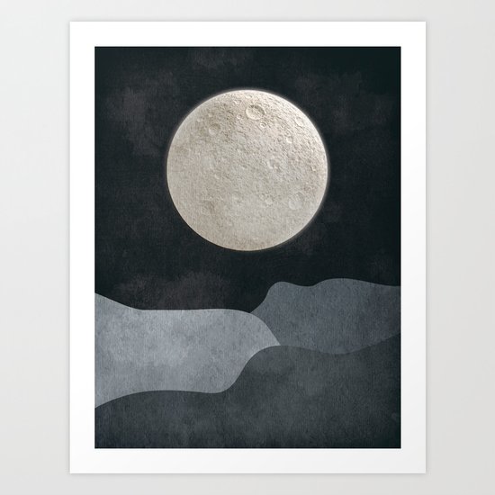 FULL MOON Art Print