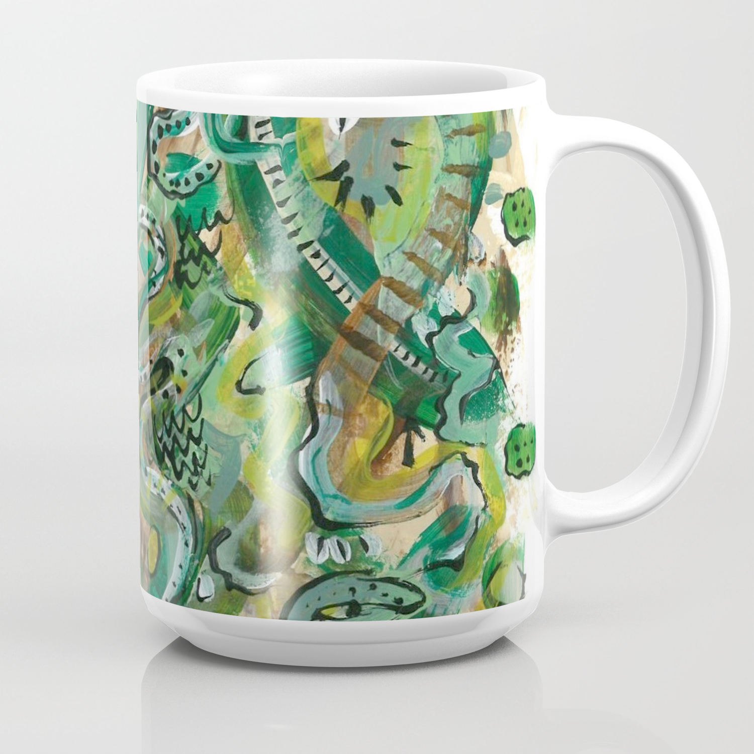 Acrylic Painting Abstract 6 Coffee Mug By Emiliawilson Society6