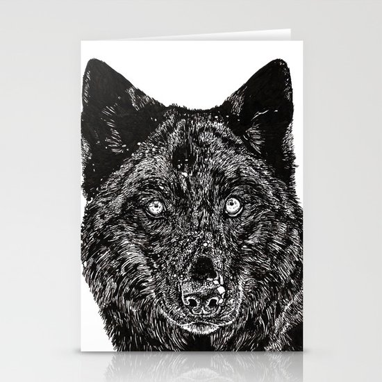 Wolf Stationery Cards