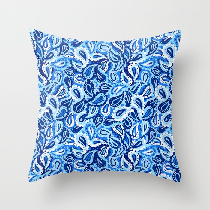 Big blue pillows hot sale