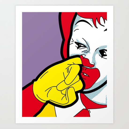 The secret life of heroes - Fast Food Art Print