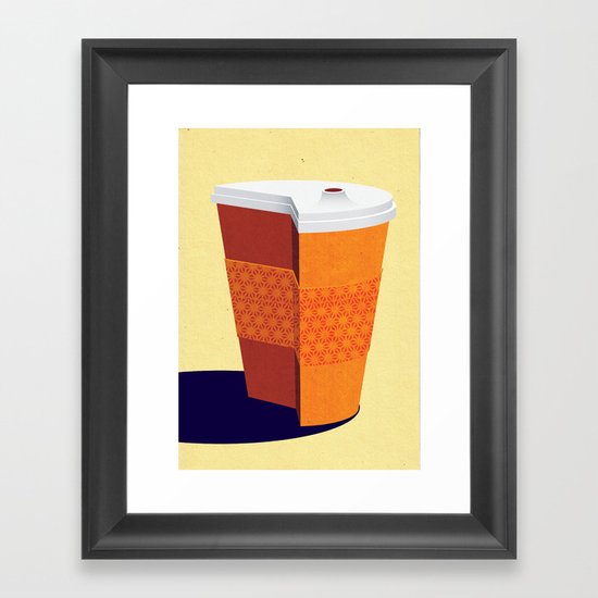 Cut down on Coffee Framed Art Print