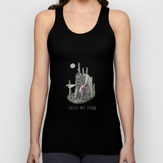 cactus are boring 2 Unisex Tank Top