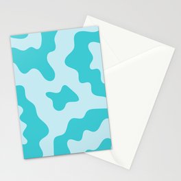 Abstract colorful print, acrylic fluid art imitation Stationery Card