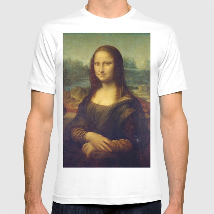 Leonardo Da Vinci Mona Lisa Sublimated Men's Sport Mesh tee T-Shirt XS-3XL 