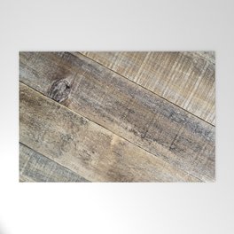 Angled Reclaimed Wood Welcome Mat