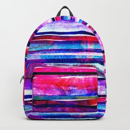 neon pink lines Backpack