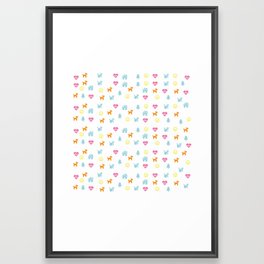 Icons T-shirt Framed Art Print