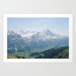 Grindelwald from Above Art Print