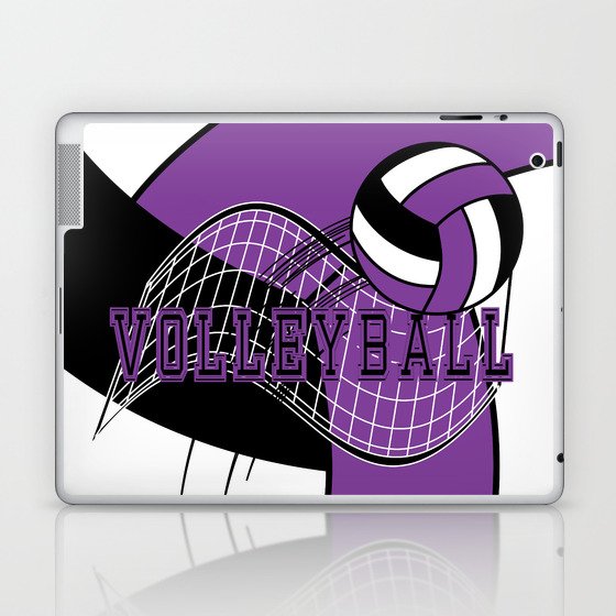 Volleyball Sport Game - Net - Purple Laptop & iPad Skin