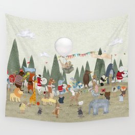 the great parade Wall Tapestry