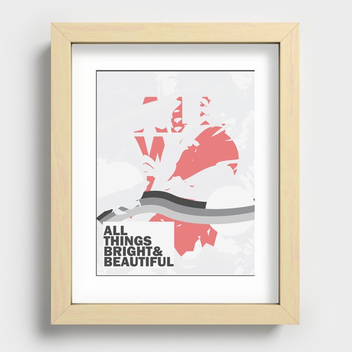 Bright and Beautiful Recessed Framed Print