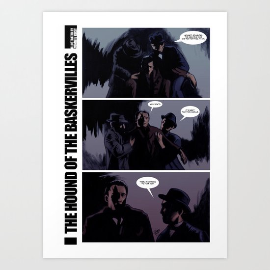 The Hound of The Baskervilles Art Print