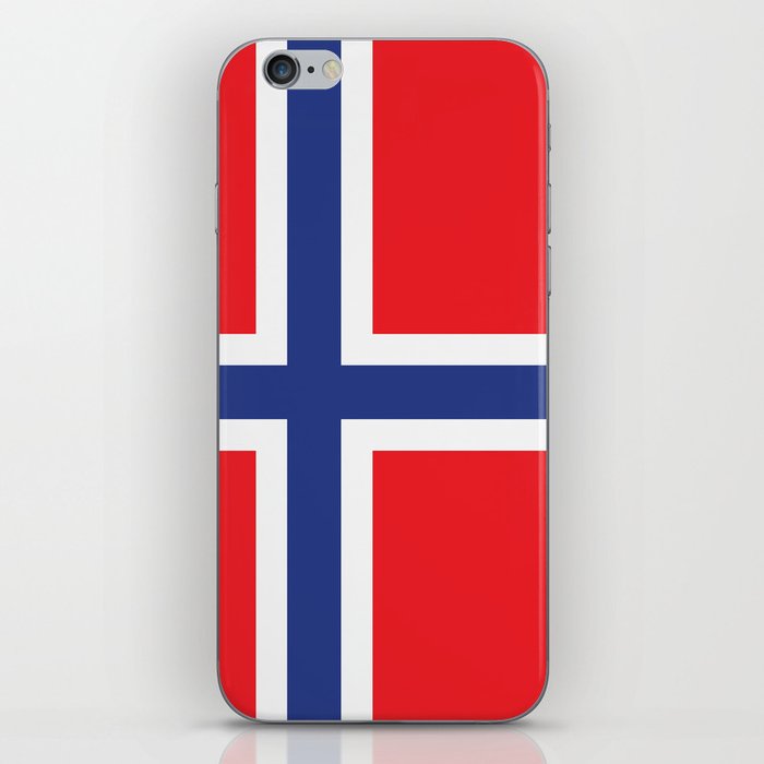 Norway Flag Print Norwegian Country Pride Patriotic Pattern iPhone Skin