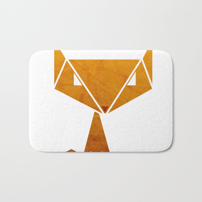 Origami Fox Bath Mat