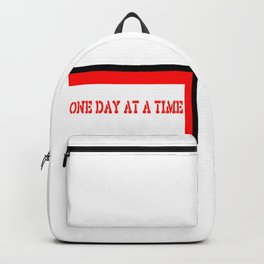 One Day at a Time (red brick) Backpack