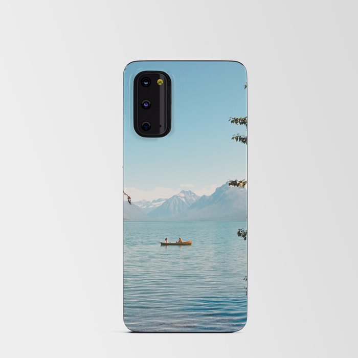 Rowboat on Lake McDonald in Glacier National Park Android Card Case