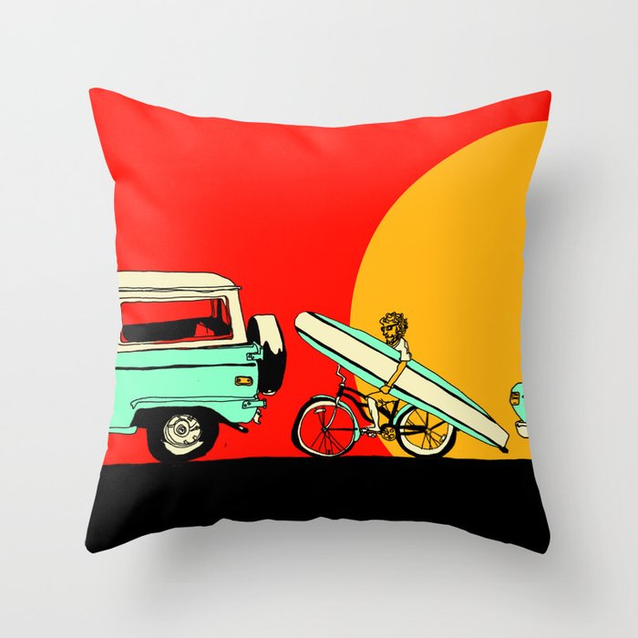 the line up Throw Pillow