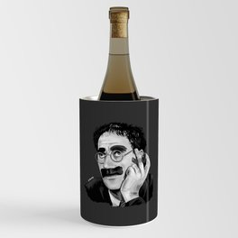 Groucho Marx Portrait Illustration Wine Chiller