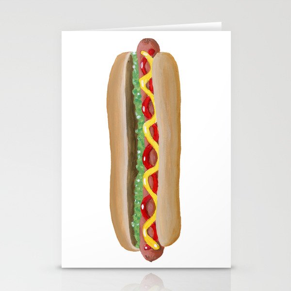 Hot Dog Stationery Cards