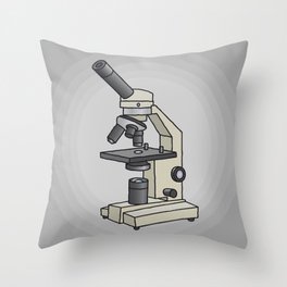 Microscope Throw Pillow