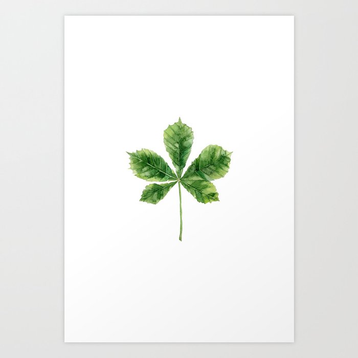 Discover the motif CHESTNUT LEAF by Art by ASolo as a print at TOPPOSTER