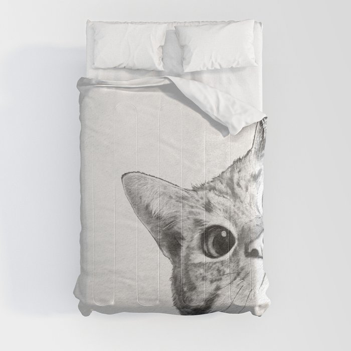 sneaky cat Comforter