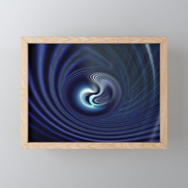Blue Orb Framed Mini Art Print